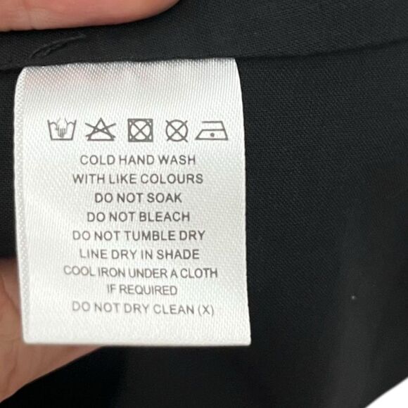 Meshki Innis Longline Strapless Top Black Linen Blend Women’s Medium - Picture 7 of 9